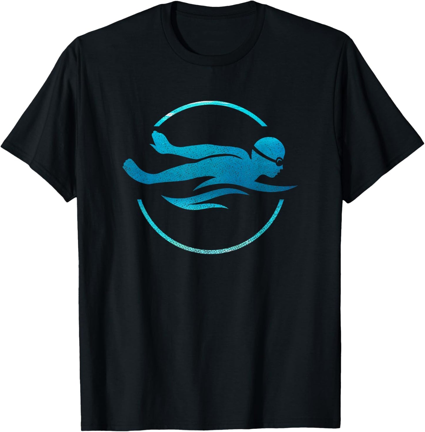 Swimmer Swimming Swim Team T-Shirt - T-Shirt | Black