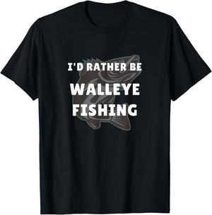 Walleye Fishing Gift Walleye Funny Fisher Men Walleye T-Shirt - T-Shirt | Black