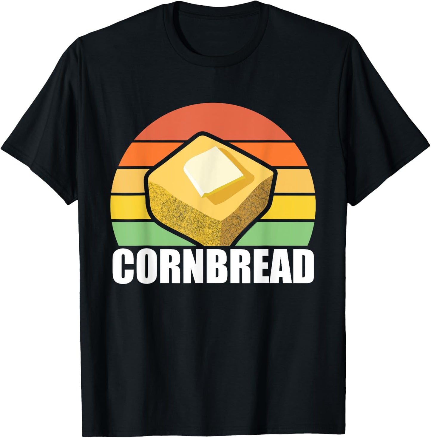 Cornbread Corn Bread Baking Thanksgiving Redneck South USA T-Shirt - T-Shirt | Black