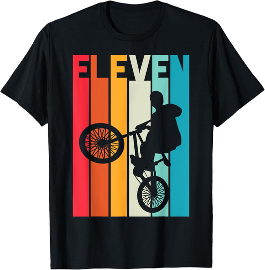11 Year Old BMX Birthday Gift Party Boys Dirt Biking 11th T-Shirt - T-Shirt | Black