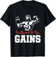 Weight Lifting Bodybuilding Hallowed Be Thy Gains Jesus T-Shirt - T-Shirt | Black