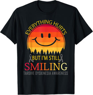 I'm still smiling Tardive dyskinesia Awareness T-Shirt - T-Shirt | Black