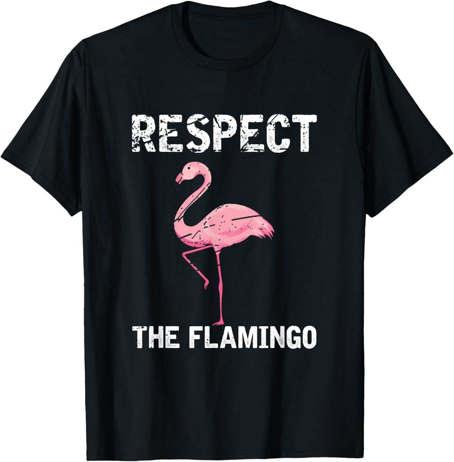 Respect The Flamingo T-Shirt - T-Shirt | Black