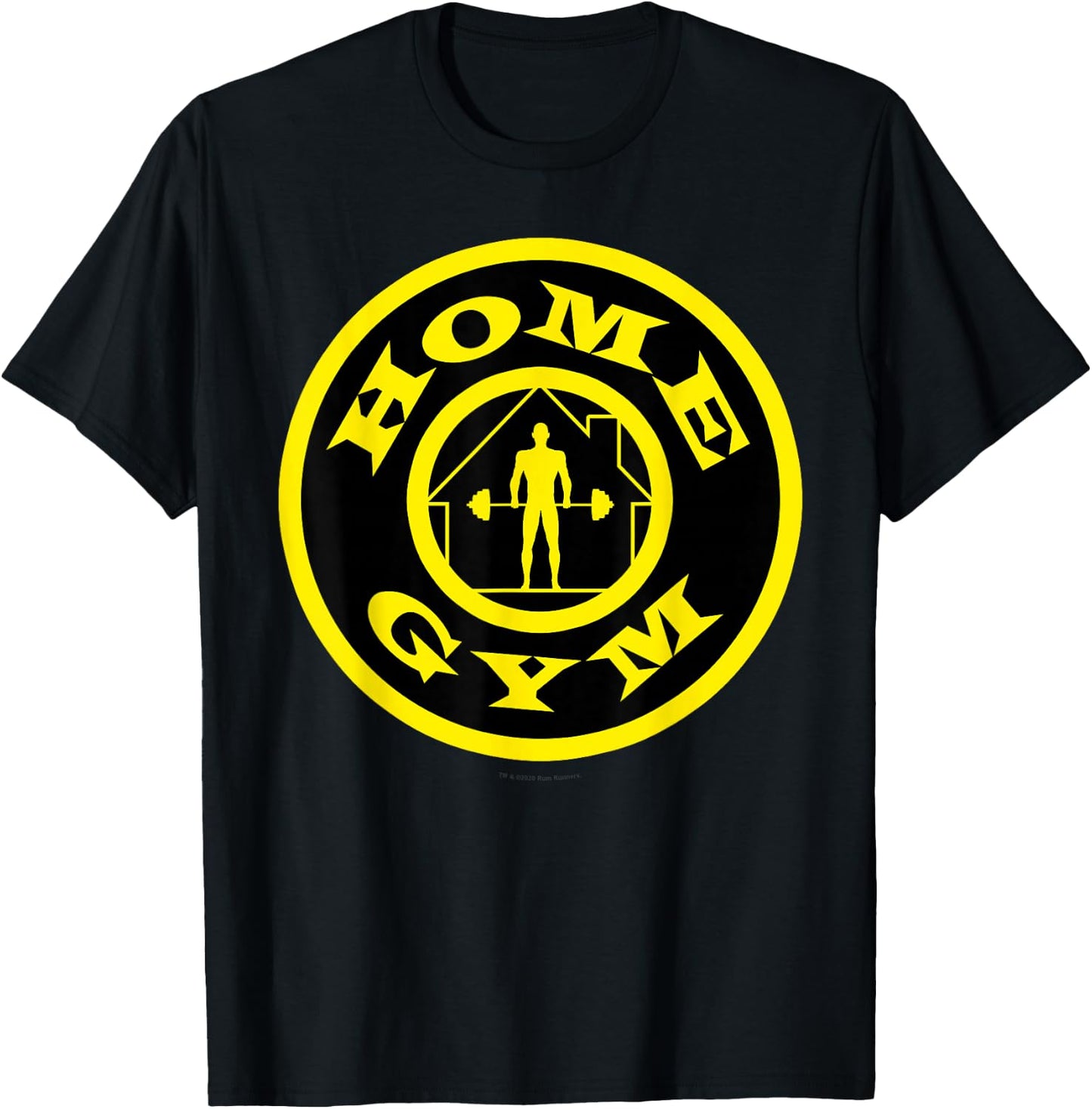 Home Gym Gold's Bodybuilding Weightlifting Fitness Parody T-Shirt - T-Shirt | Black