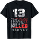 13th Wedding Anniversary Gift Wife Husband Couple Shirts T-Shirt - T-Shirt | Black