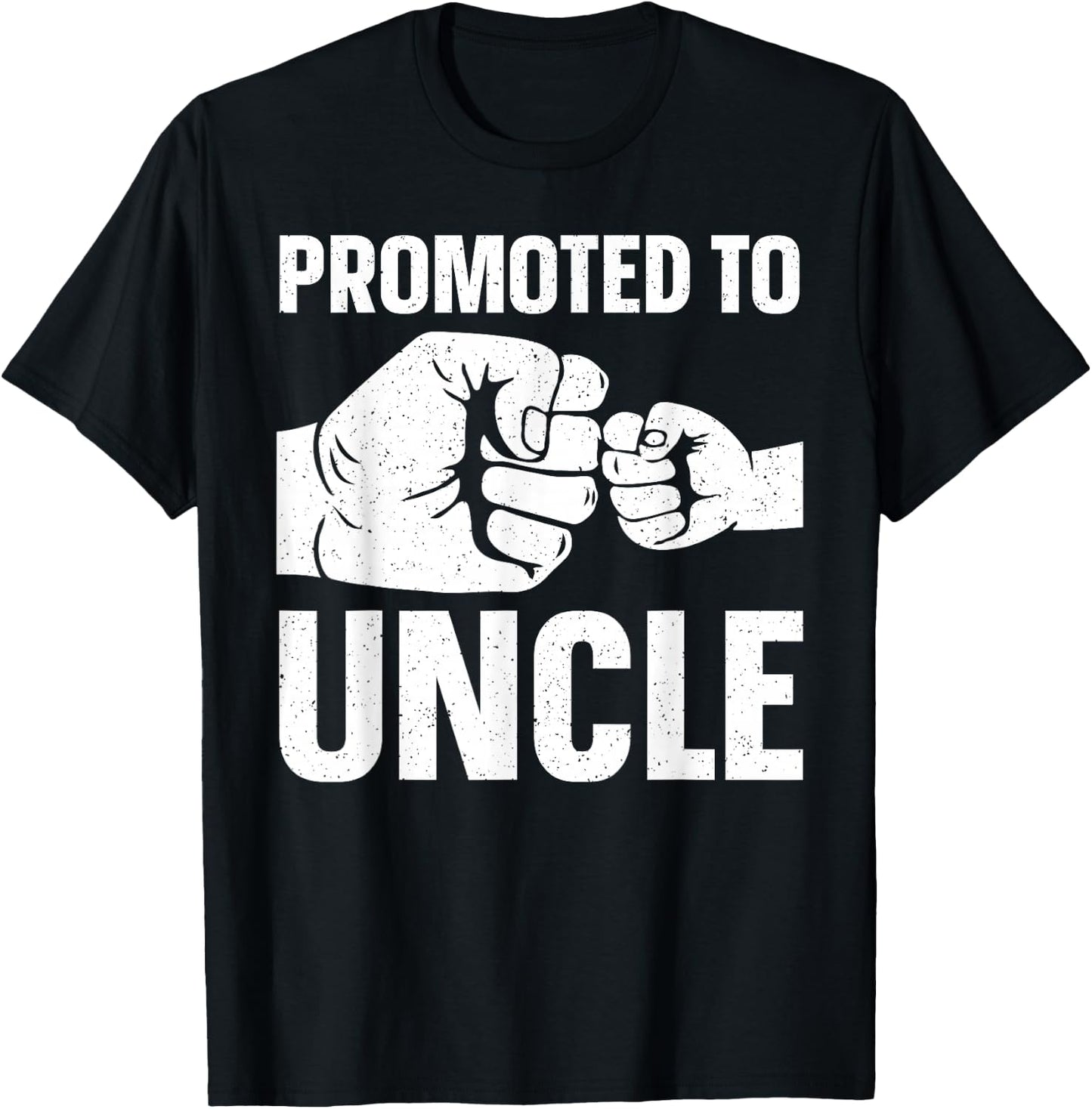 Funny Uncle Design Daddy Dad Boys Promoted To Uncle T-Shirt - T-Shirt | Black