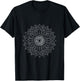 Psychedelic Pilates Yoga Art Hindu Pilates Spiritual Mandala T-Shirt - T-Shirt | Black
