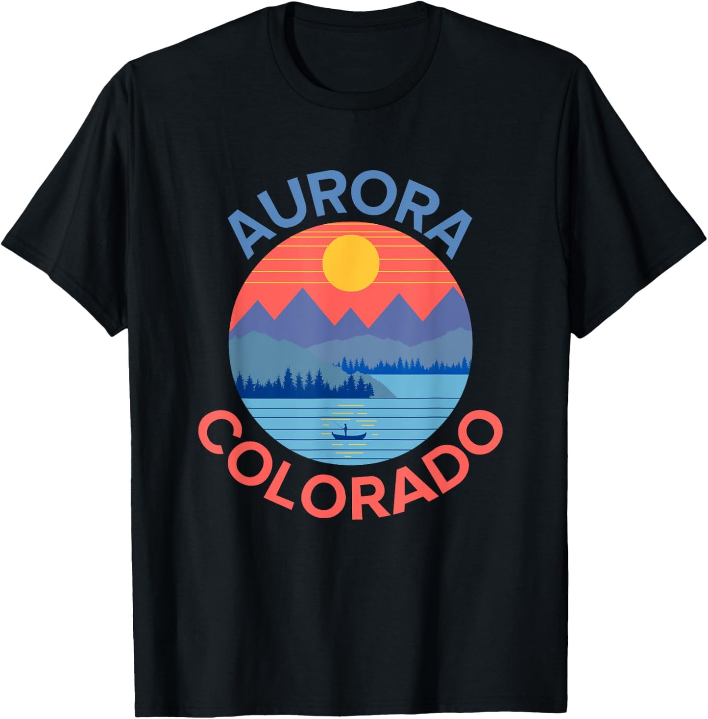 Aurora Colorado T-Shirt - T-Shirt | Black