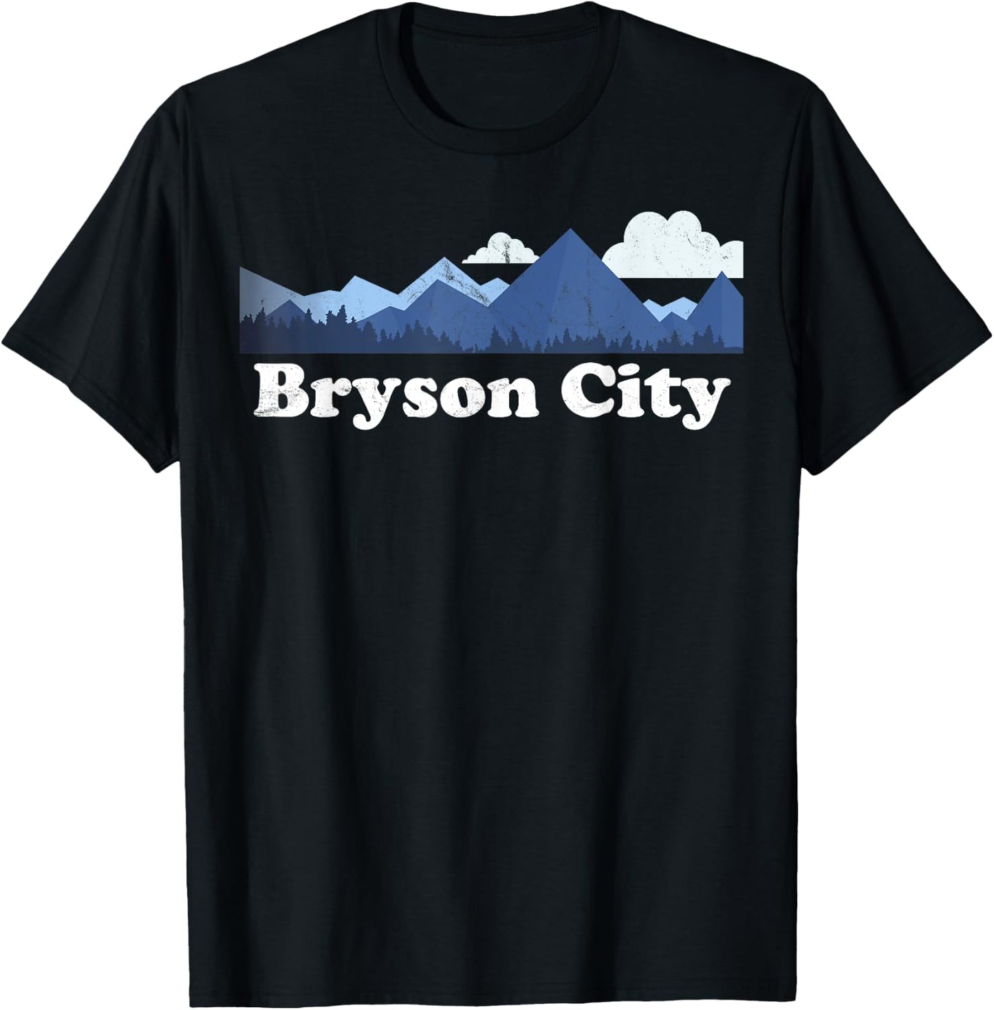 Bryson City North Carolina Blue Ridge Mountains NC T-Shirt - T-Shirt | Black
