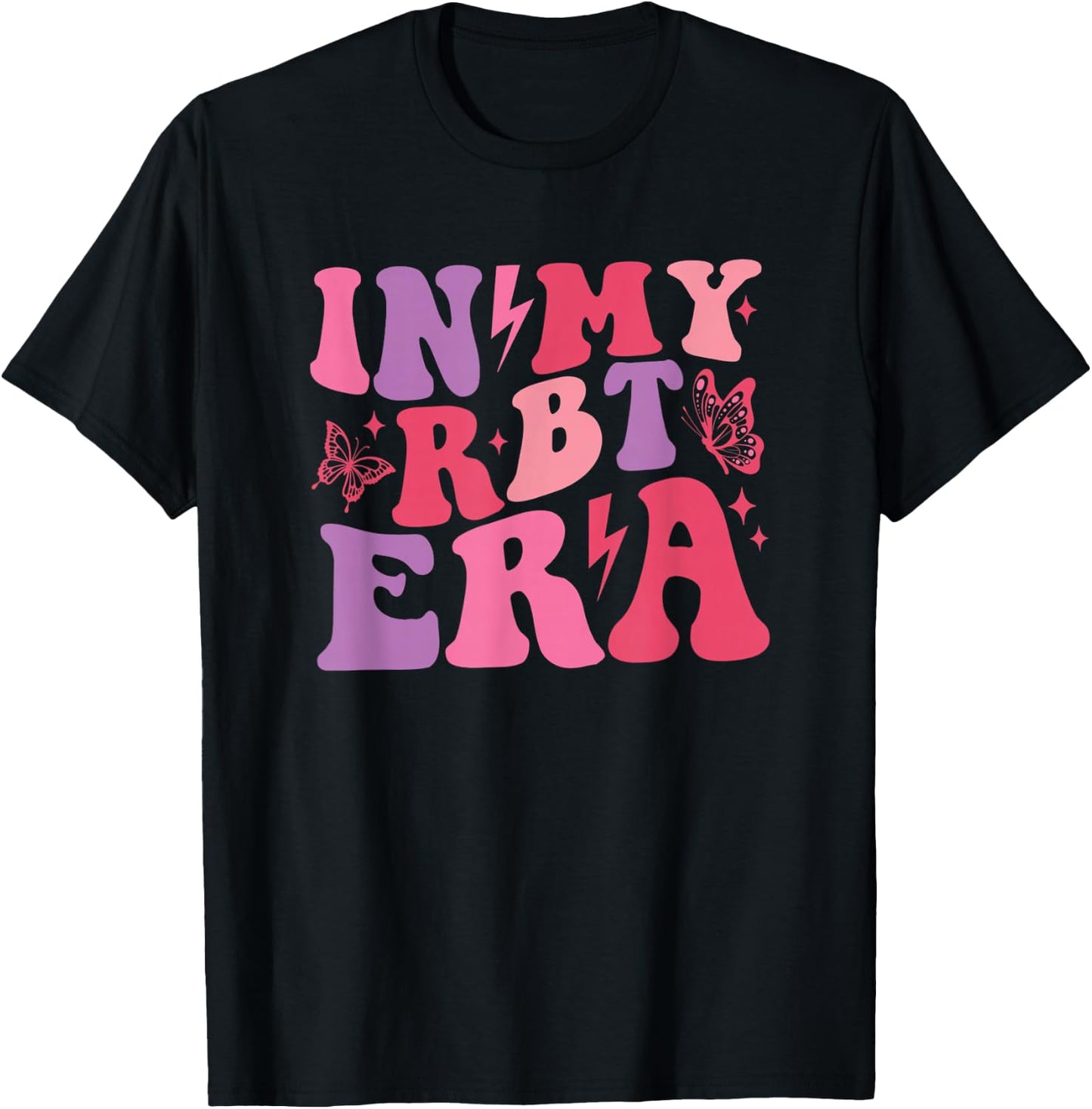 In My RBT Era Retro Applied Behavior Analysis ABA Women T-Shirt - T-Shirt | Black