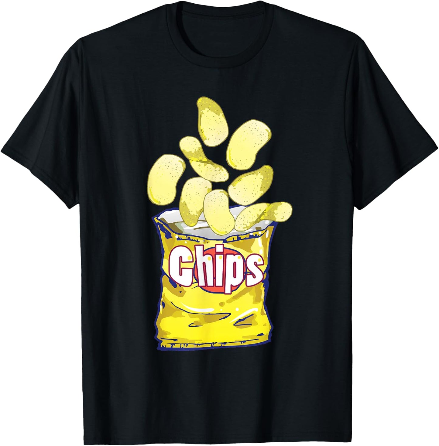 Potato Chips Games T-Shirt - T-Shirt | Black