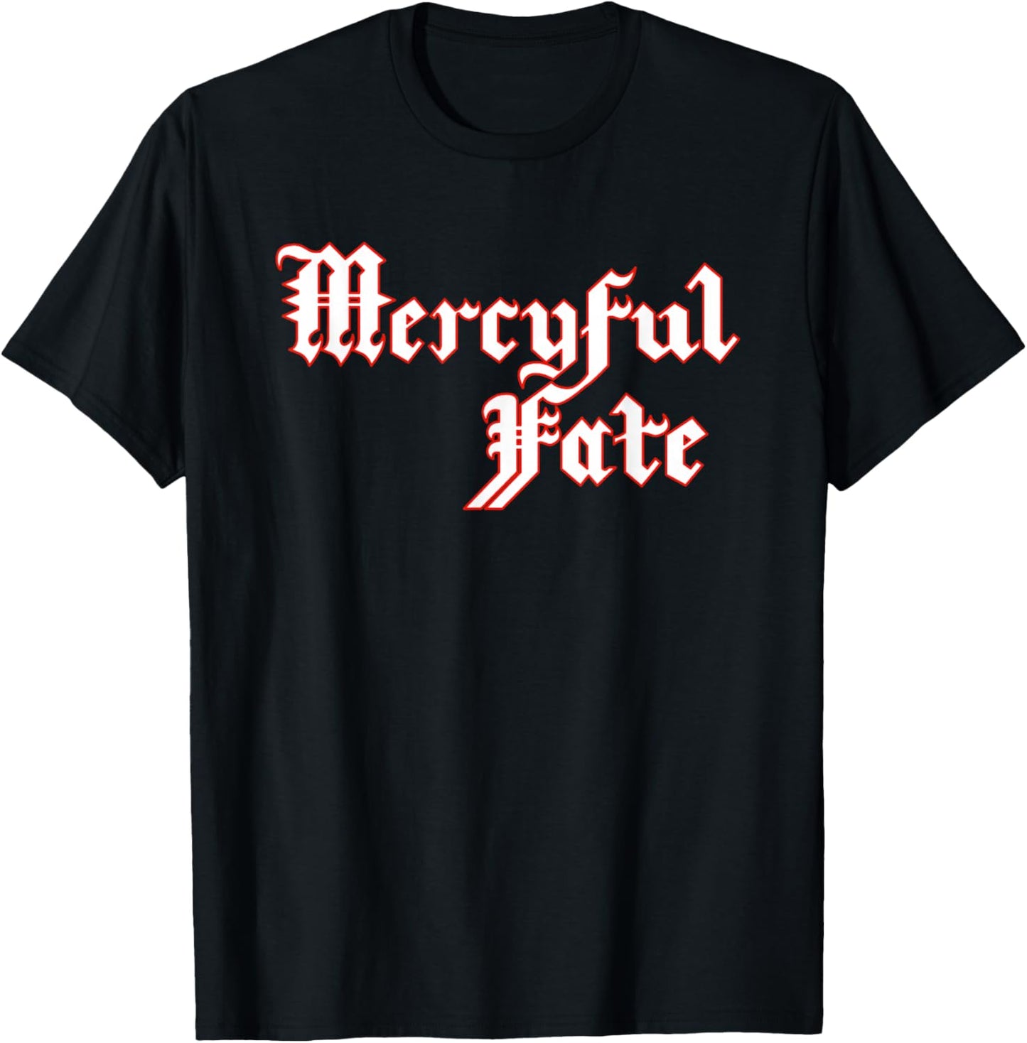 Red Logo Outline T-Shirt - T-Shirt | Black