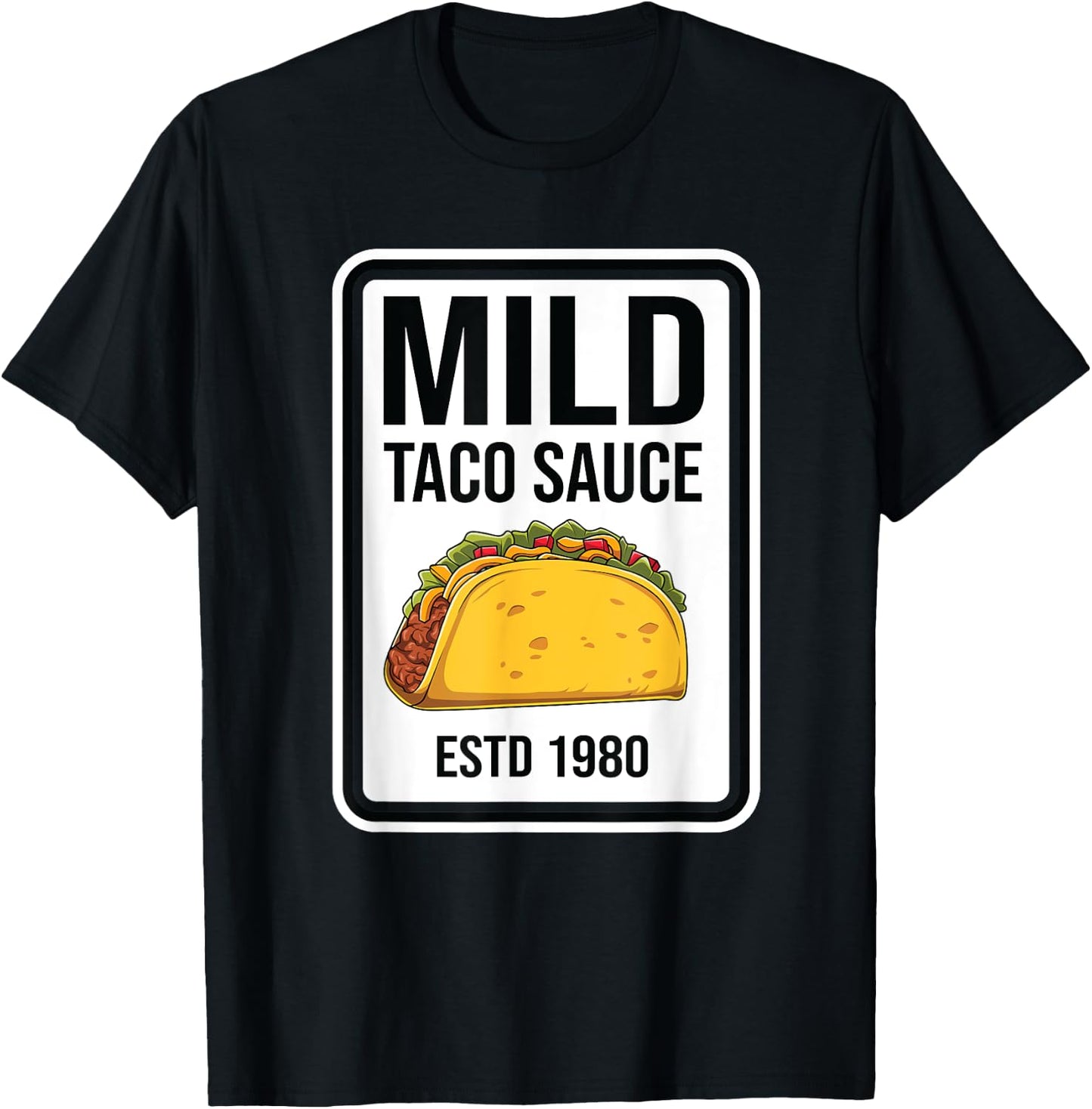 Mild Taco Sauce Condiment Halloween Matching Costume Group T-Shirt - T-Shirt | Black