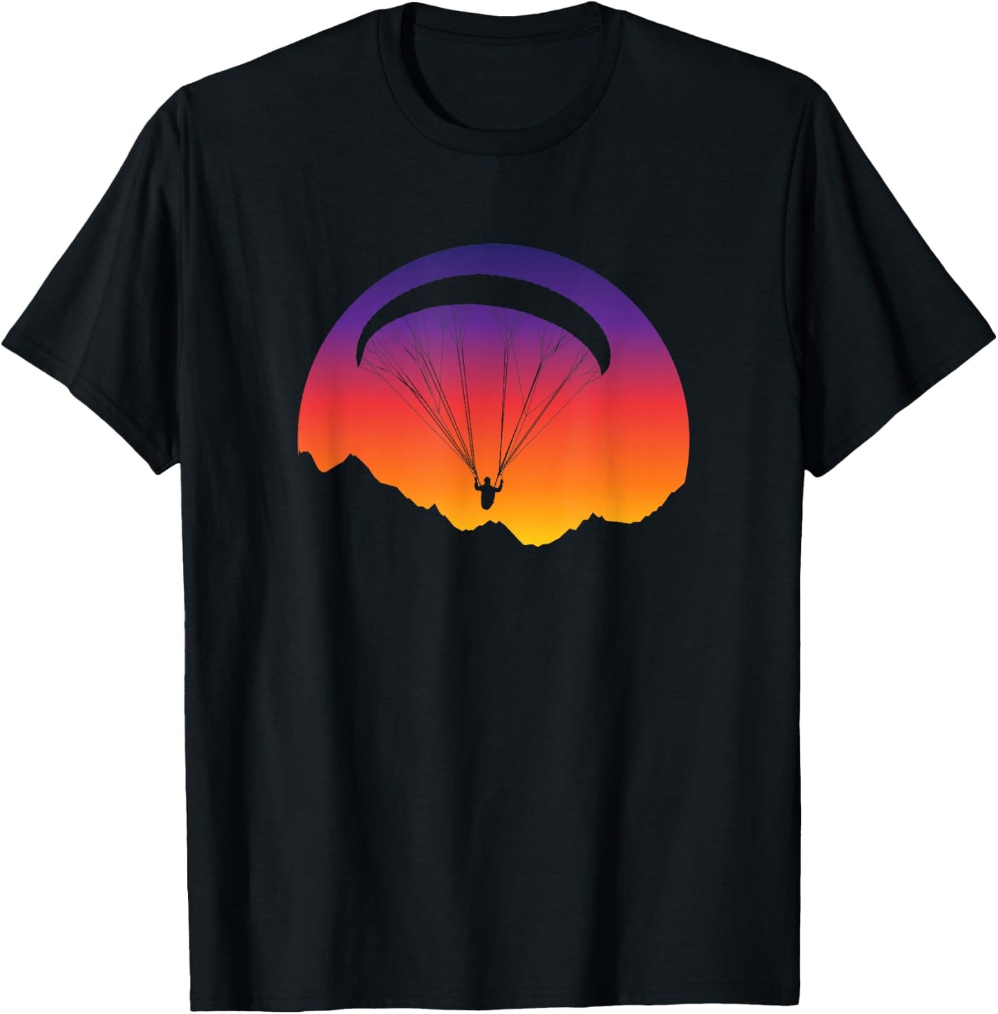 Paragliding Paragliding Paragliding T-Shirt - T-Shirt | Black
