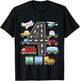 4 Year Old Transportation Birthday Car Train Plane 4th Gift T-Shirt - T-Shirt | Black