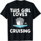Funny Cruise Gift Girls Kid Carnival Cruising Sea Travel T-Shirt - T-Shirt | Black
