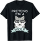 Pretend I'm A Wolf Costume Funny Halloween Party Kids T-Shirt - T-Shirt | Black
