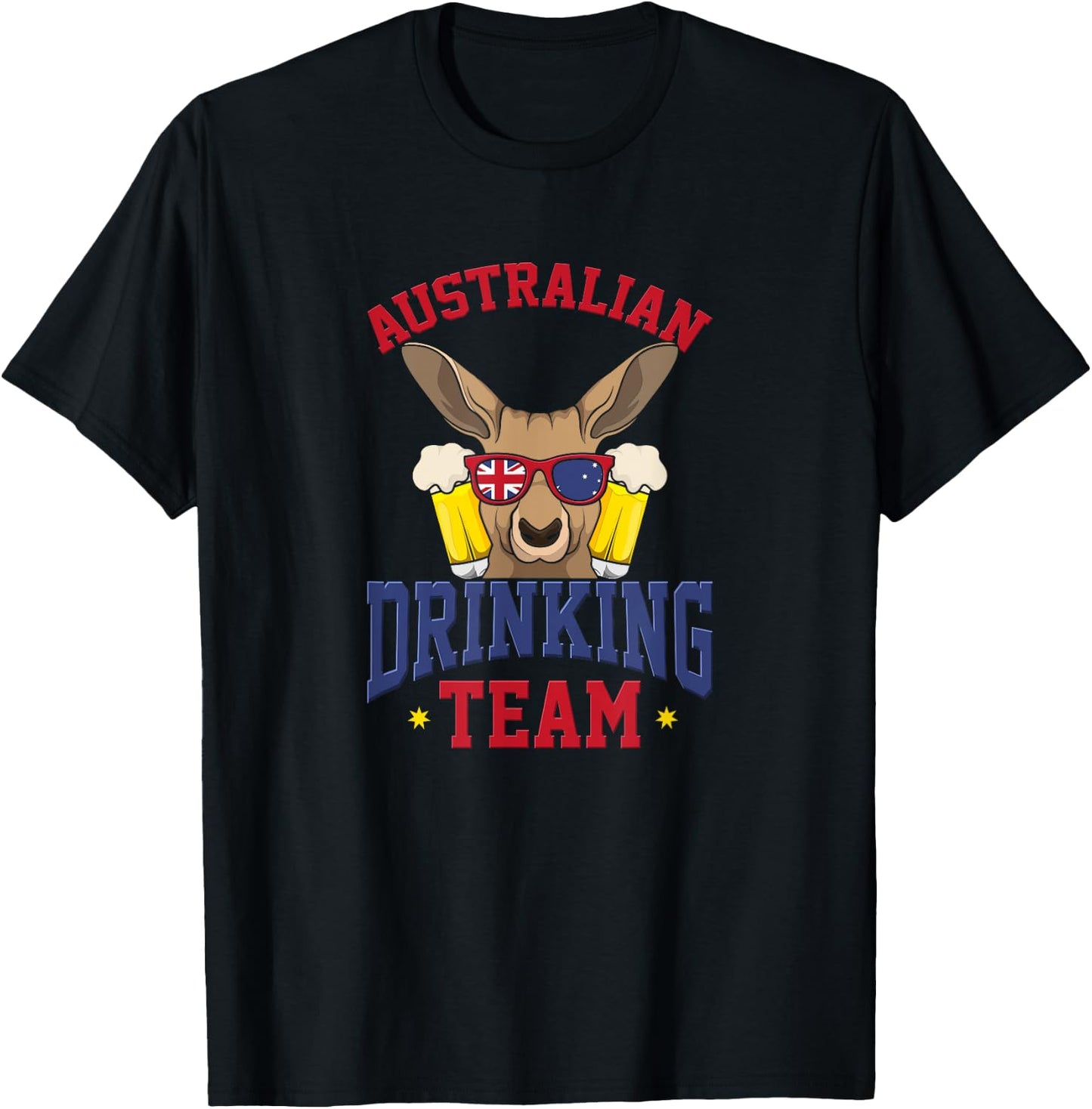 Classic Australian Drinking Team, Best Australia T-Shirt - T-Shirt | Black