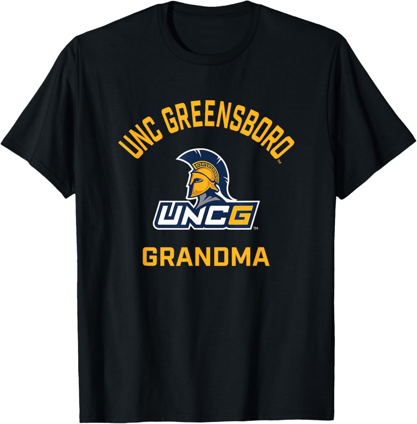 UNC Greensboro UNCG Spartans Arched Grandma T-Shirt - T-Shirt | Black