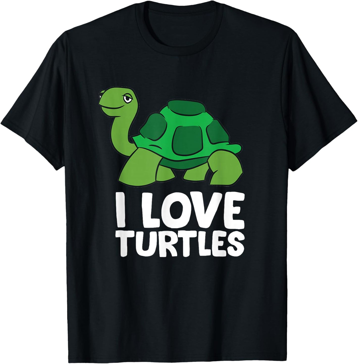 Love Sea Turtles I Love Turtles T-Shirt - T-Shirt | Black