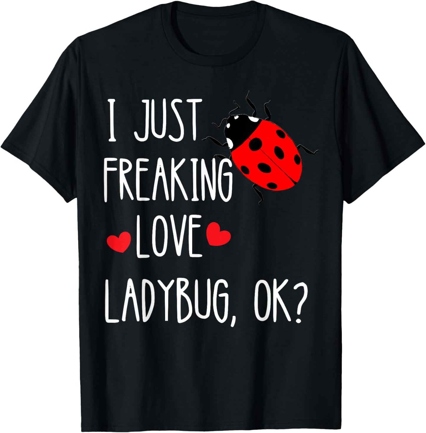 Ladybird Summer Insect Beetles Insect Customer T-Shirt - T-Shirt | Black