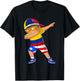 Half Colombian Half Puerto Rican Boy Colombia Flag T-Shirt - T-Shirt | Black
