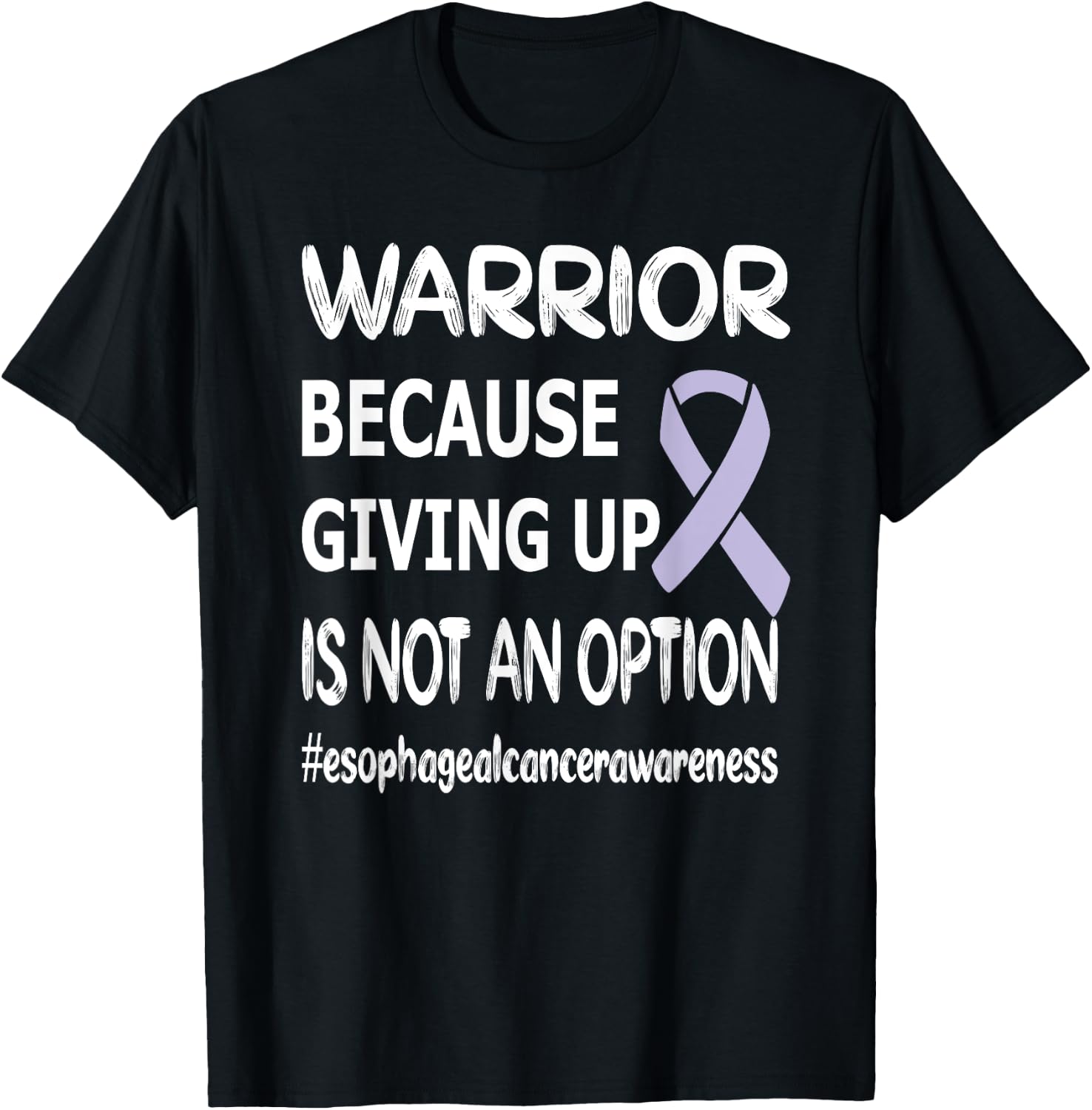 Esophageal Cancer Warrior Esophageal Survivor T-Shirt - T-Shirt | Black