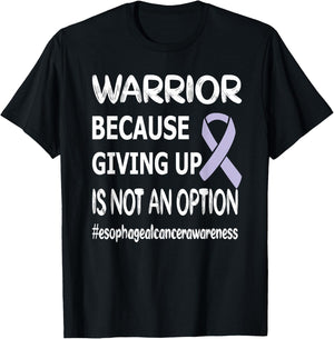 Esophageal Cancer Warrior Esophageal Survivor T-Shirt - T-Shirt | Black