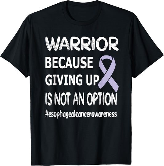 Esophageal Cancer Warrior Esophageal Survivor T-Shirt - T-Shirt | Black