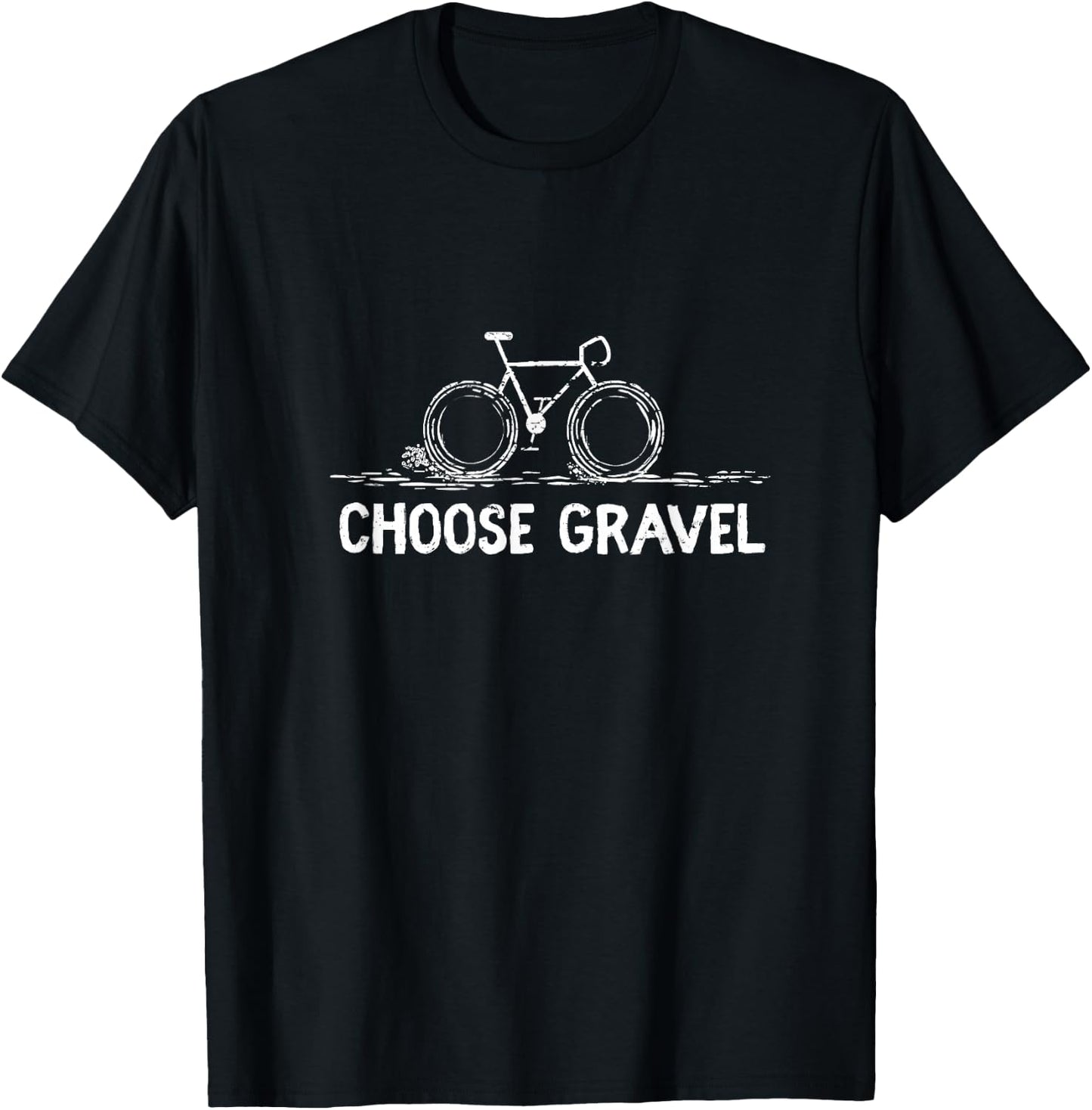 Gravel Grind Bike Cycling T-Shirt - T-Shirt | Black