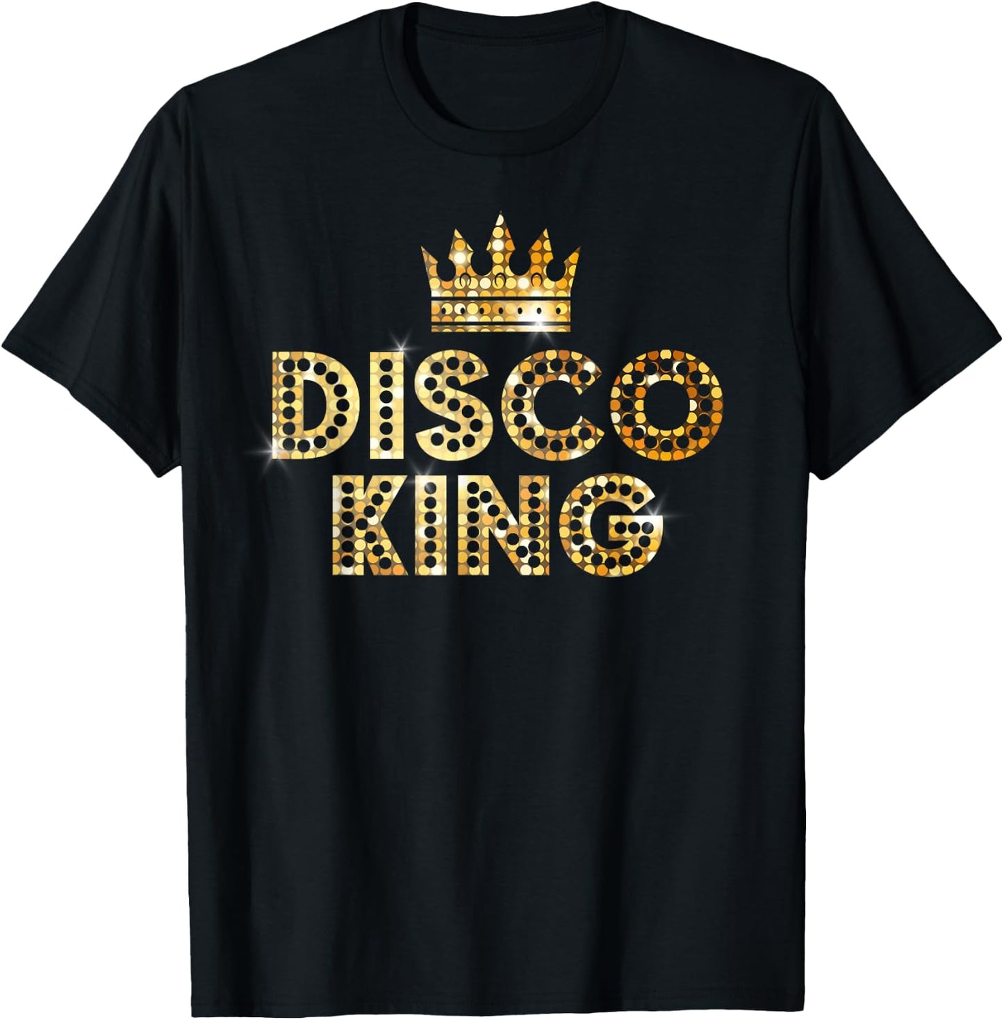 Disco King Funky Vintage 70s 80s For Dance Parties T-Shirt - T-Shirt | Black