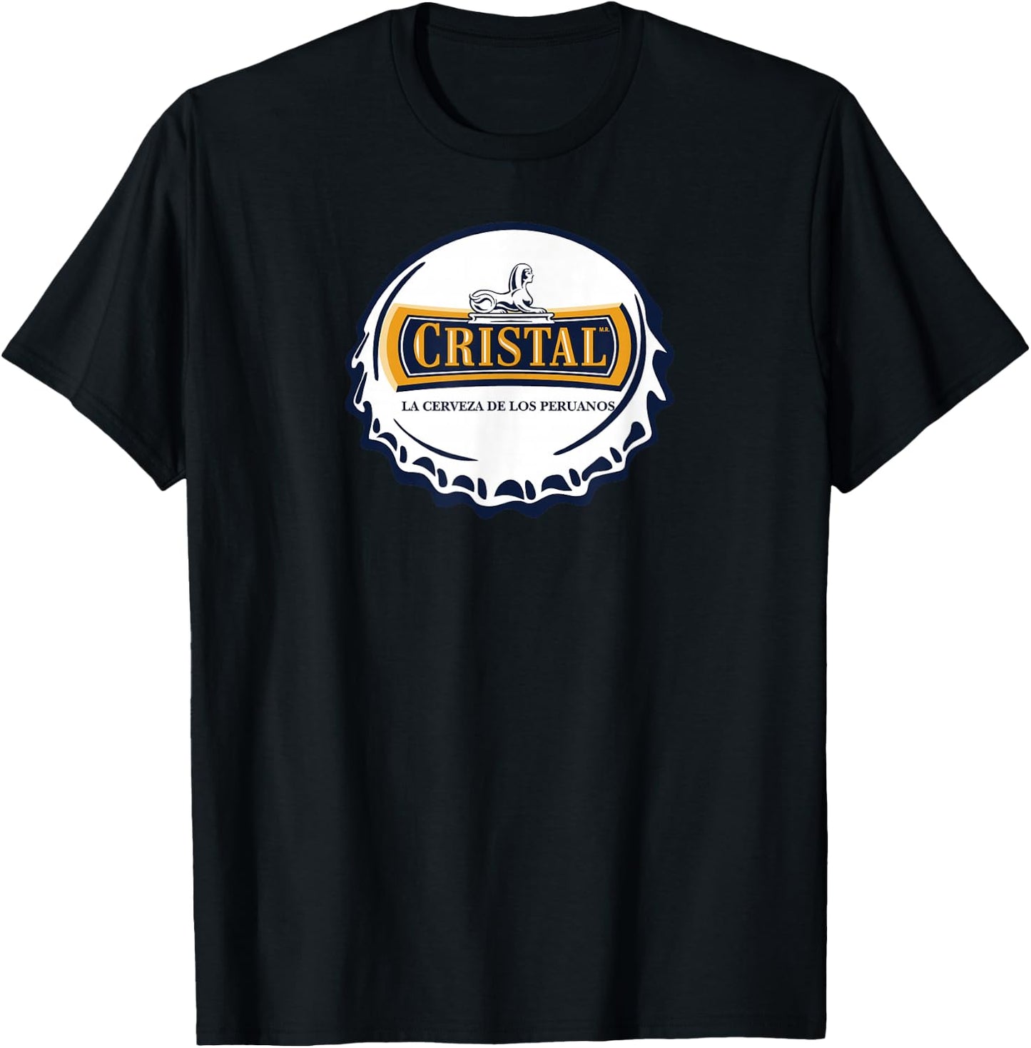 Cristal Chapa Marca Peruvian Sleeve Corta Soccer Celebrate T-Shirt - T-Shirt | Black