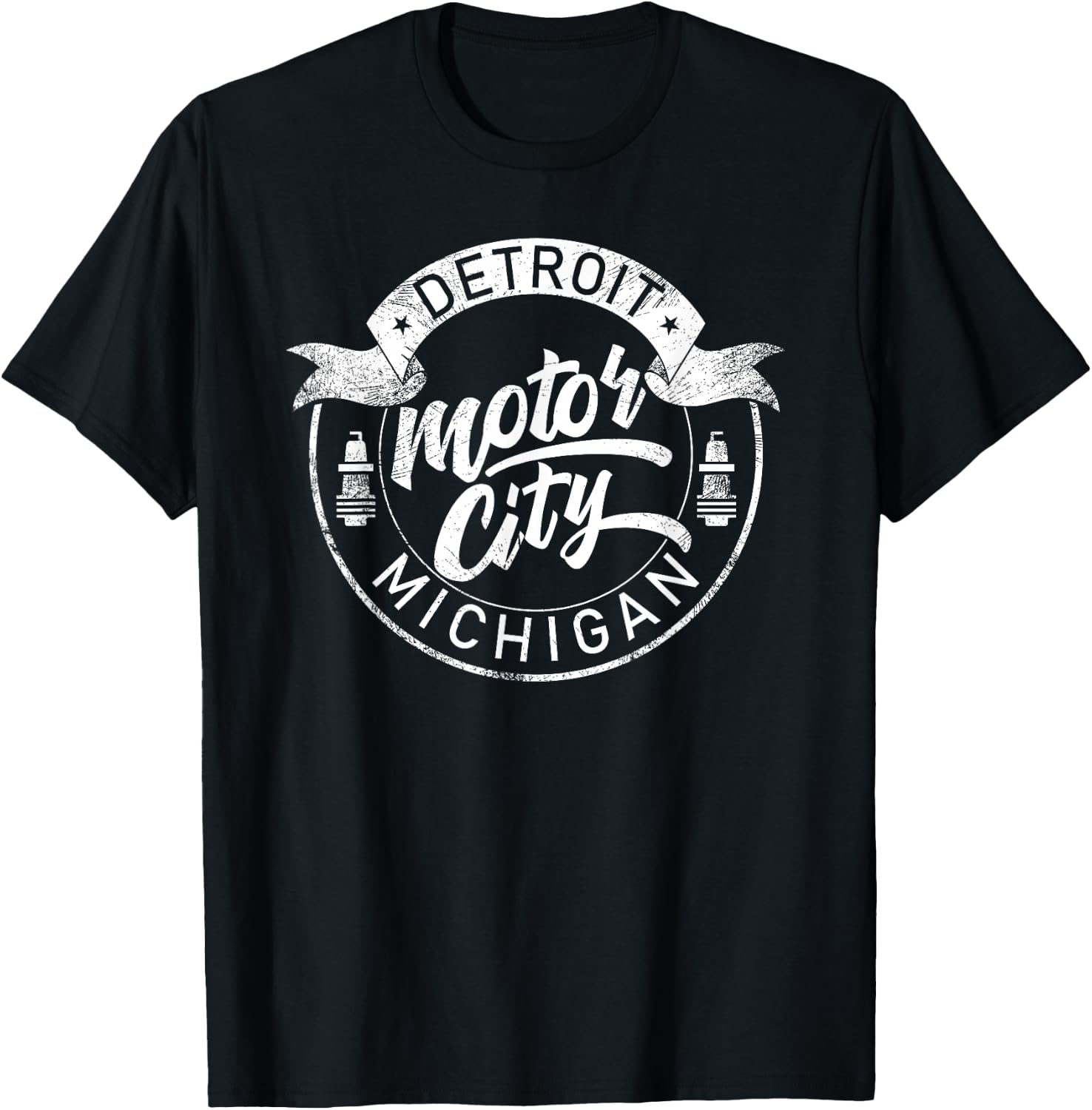 Classic Detroit Motor City Michigan Michiganians Pride Gift T-Shirt - T-Shirt | Black