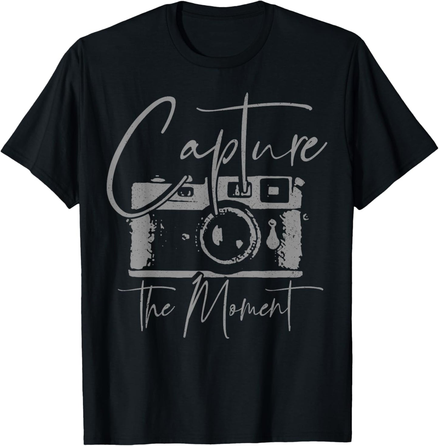 Photographer Gift Vintage Camera Photography T-Shirt - T-Shirt | Black