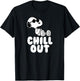 Peanuts Classic Fit - Chill Out Snoopy Graphic in Blue T-Shirt - T-Shirt | Black