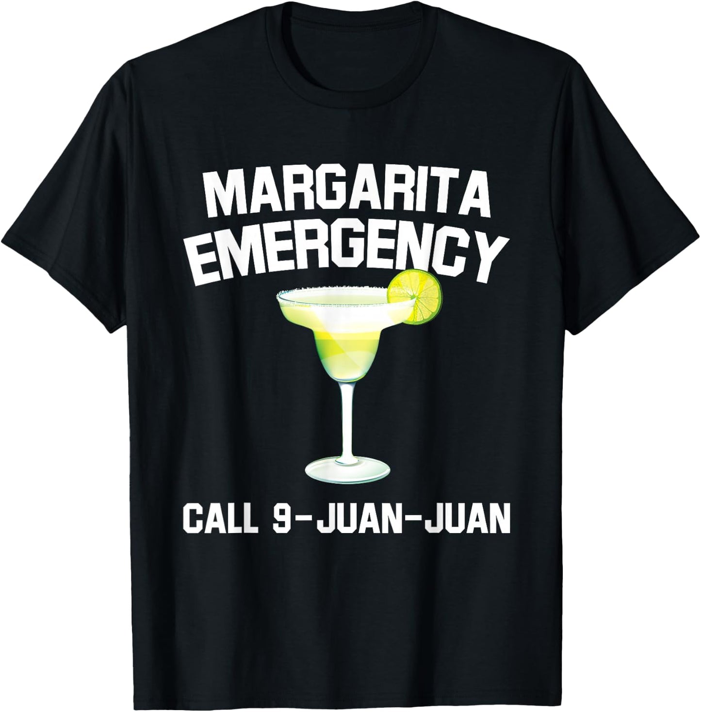 Margarita Emergency Mexican Fiesta Funny Cinco de Mayo T-Shirt - T-Shirt | Black
