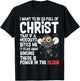 Christian Humor I Want to Be Full of Christ Mosquito Bite Me T-Shirt - T-Shirt | Black
