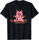 Happy Pig In The Mud T-Shirt - T-Shirt | Black
