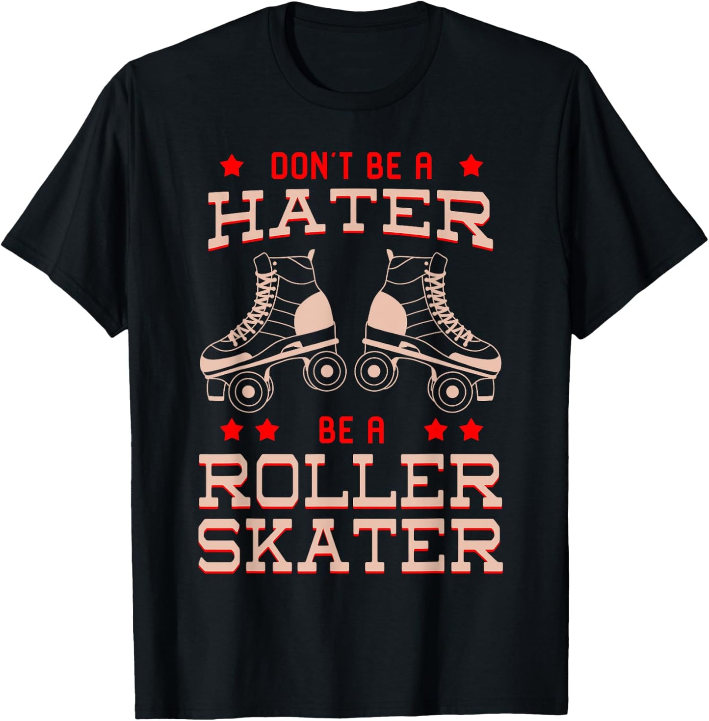 Roller Skater Derby Classic Vintage 70s 80s Disco Party Gift T-Shirt - T-Shirt | Black