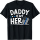 Daddy Is My Hero Kids Police Thin Blue Line Law Enforcement T-Shirt - T-Shirt | Black
