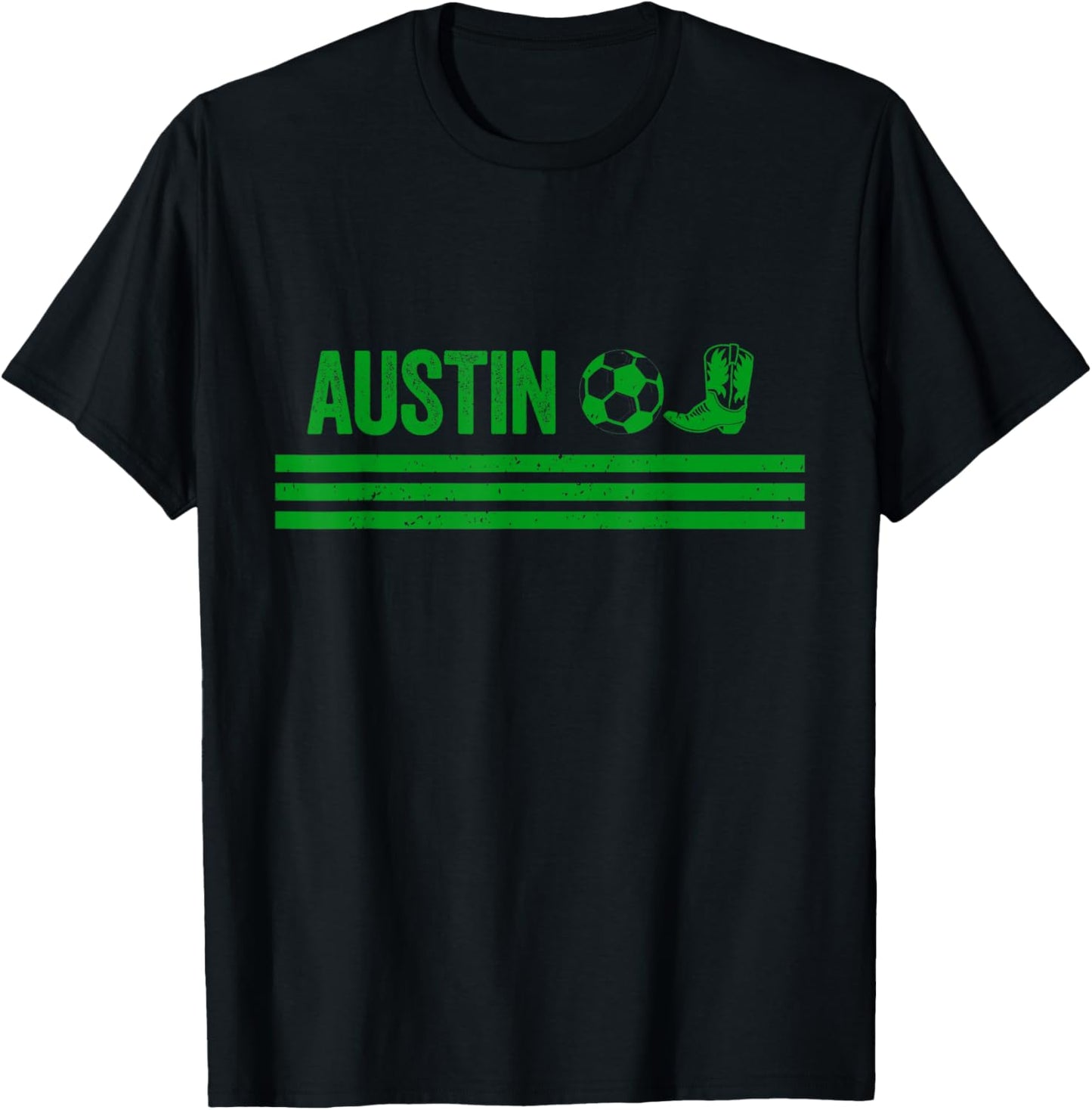 Austin Cowboy Boot Football Club T-Shirt - T-Shirt | Black