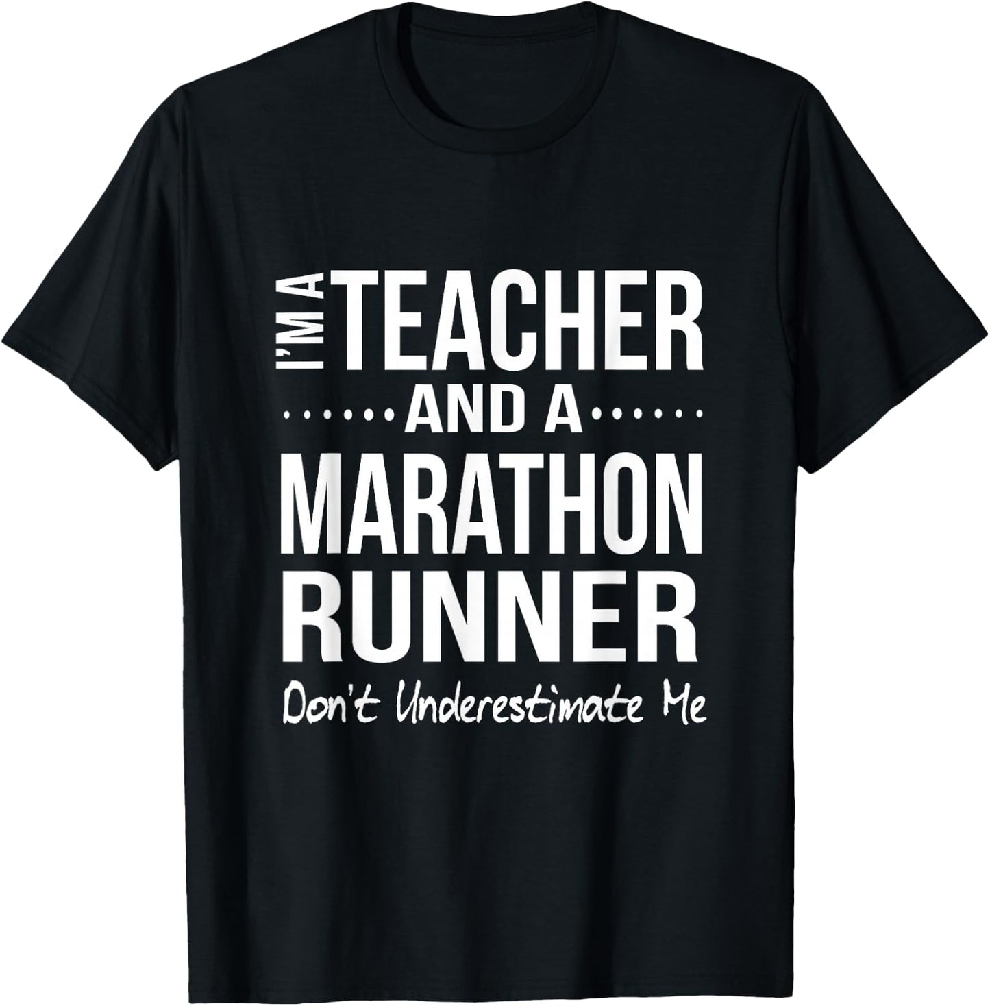 Teacher Half Marathon Funny Running High School Runner T-Shirt - T-Shirt | Black