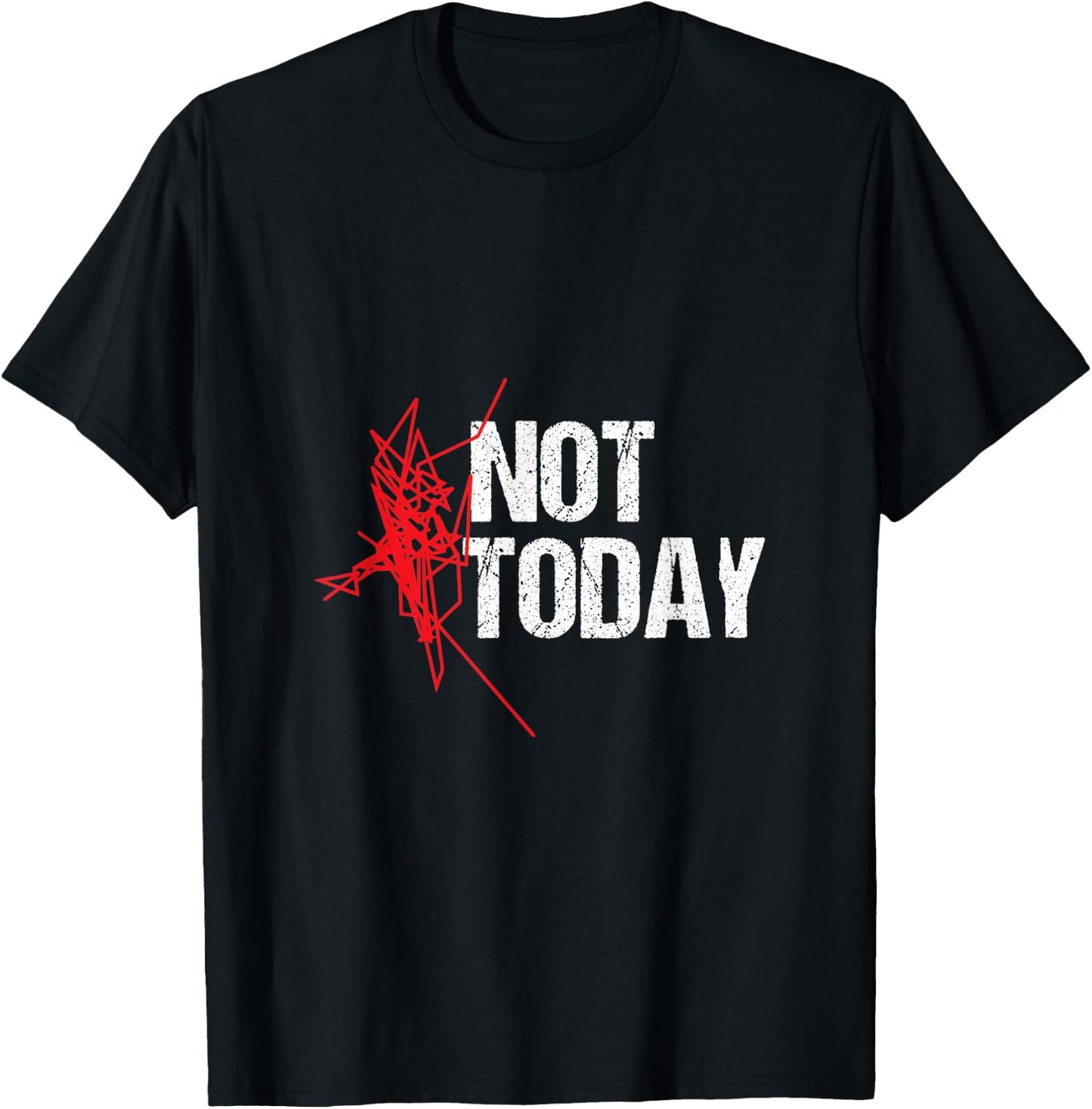 Not Today - Runner GPS Design by NTMF T-Shirt - T-Shirt | Black