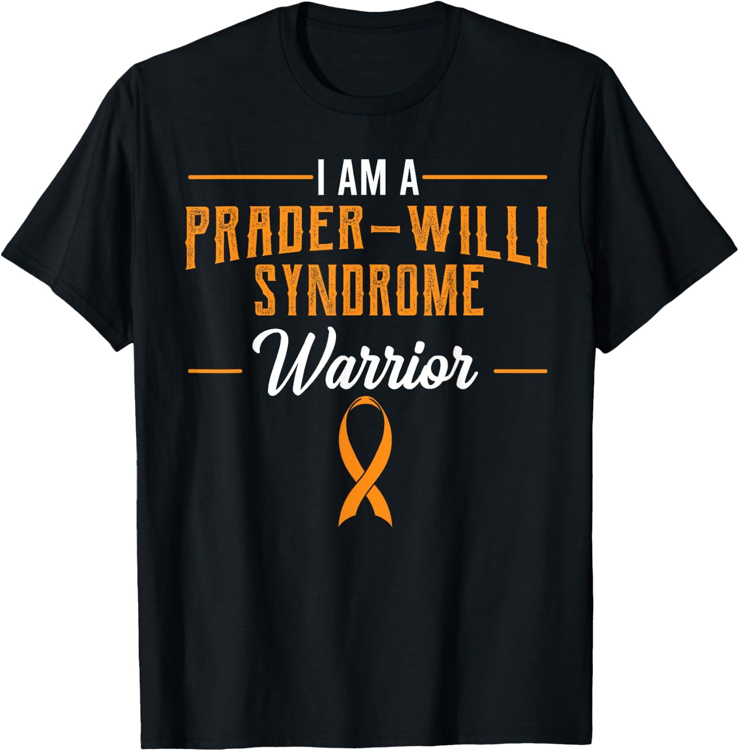 Prader–Willi Syndrome Warrior Prader–Labhart–Willi-Fanconi T-Shirt - T-Shirt | Black
