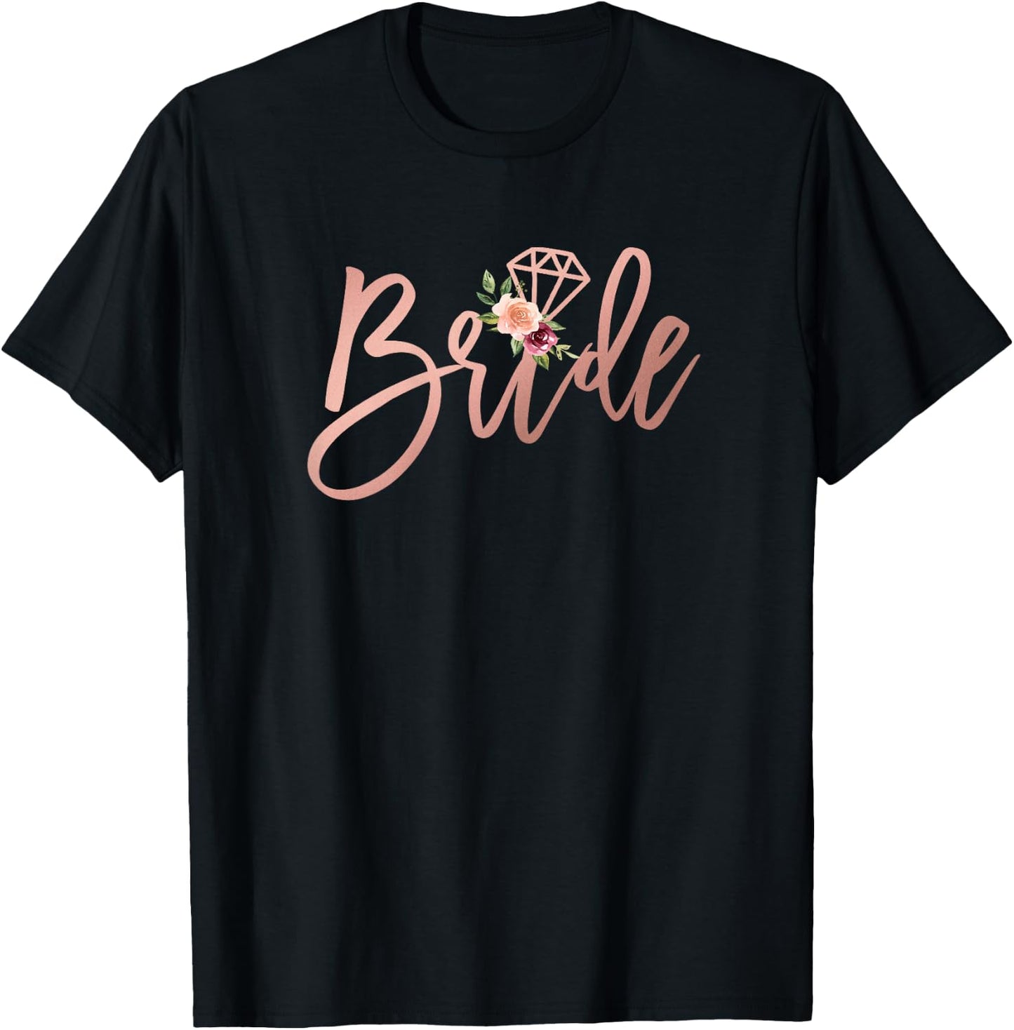 Wedding Shower for Future Mrs Bride to be from Groom Floral T-Shirt - T-Shirt | Black