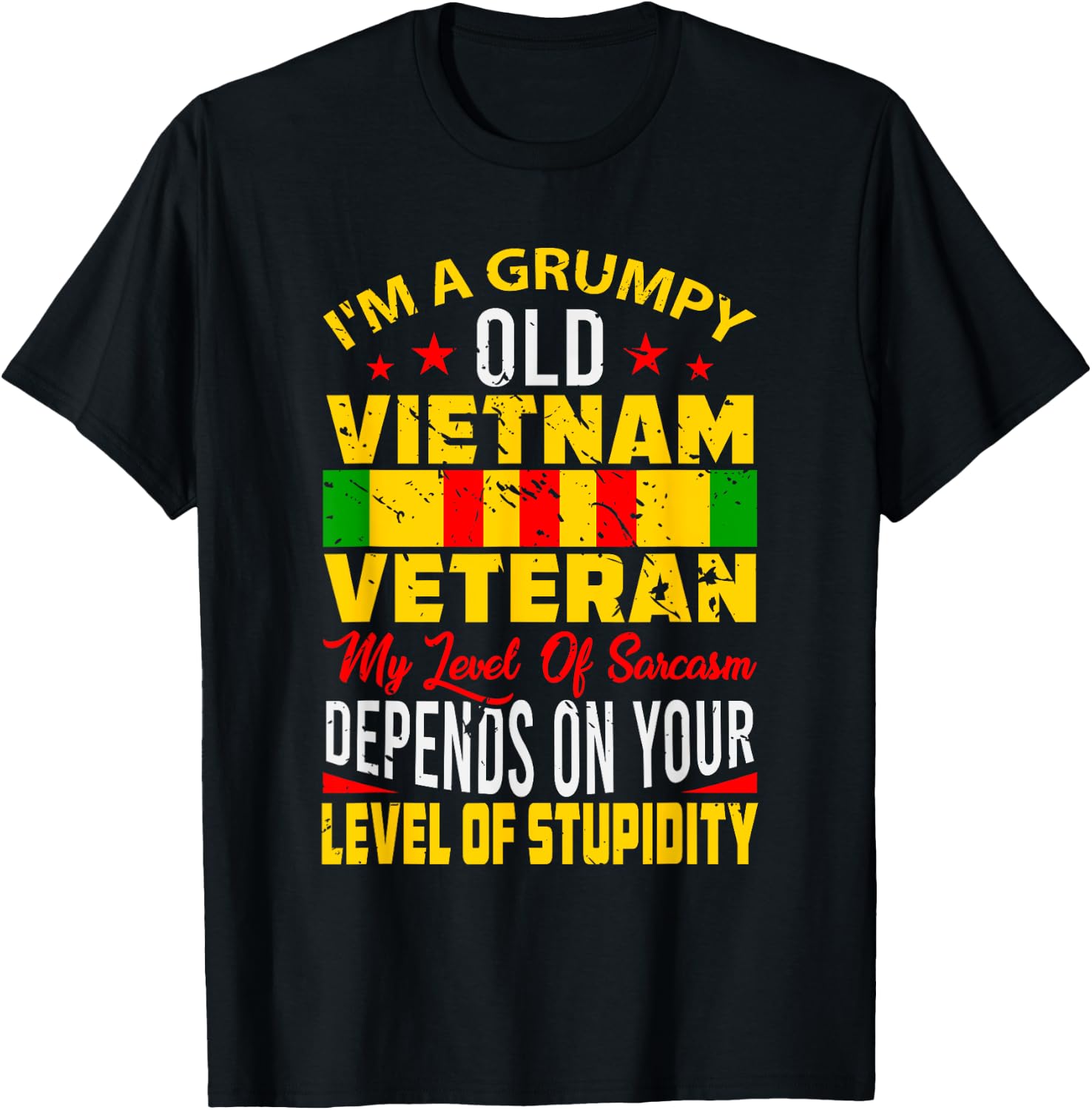 Im A Grumpy Old Vietnam Veteran T-Shirt - T-Shirt | Black
