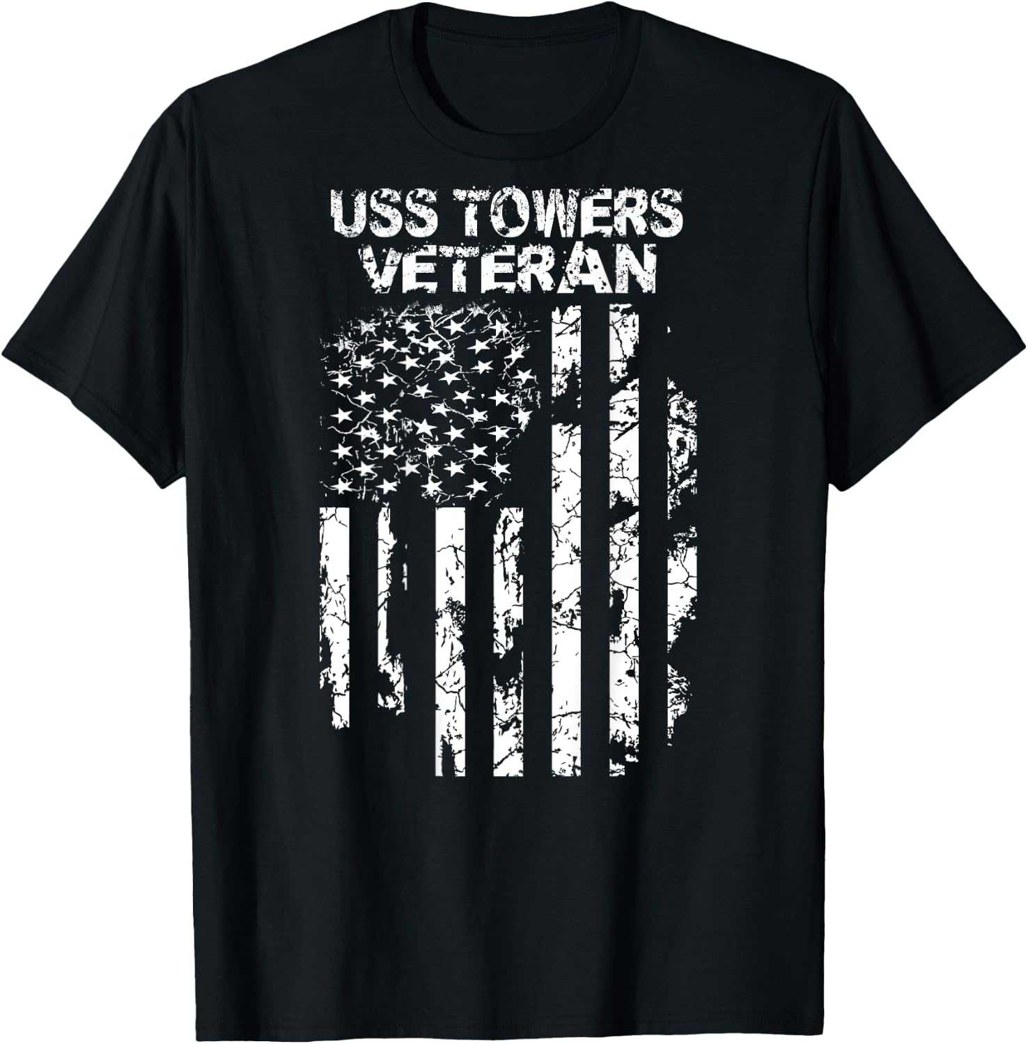 USS Towers Veteran T-Shirt - T-Shirt | Black