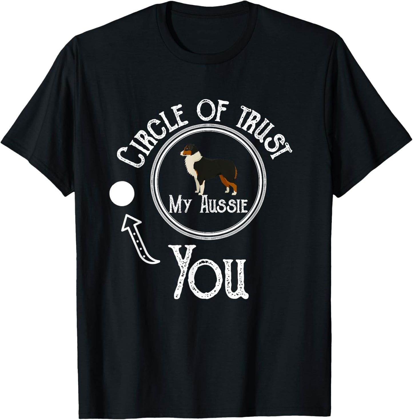 Funny Australian Shepherd Dog - Aussie Shepherd Gifts Dog T-Shirt - T-Shirt | Black