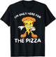 I'm Only Here For The Pizza - Food Lover Foodie T-Shirt - T-Shirt | Black