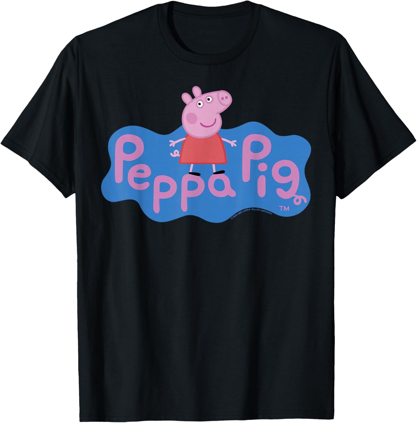 Peppa Pig Peppa Logo T-Shirt - T-Shirt | Black
